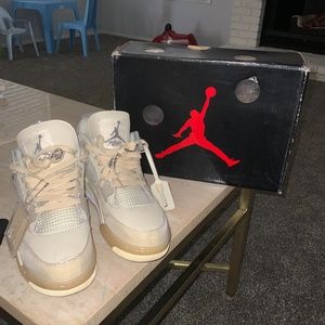 Jordan 4 off white sail